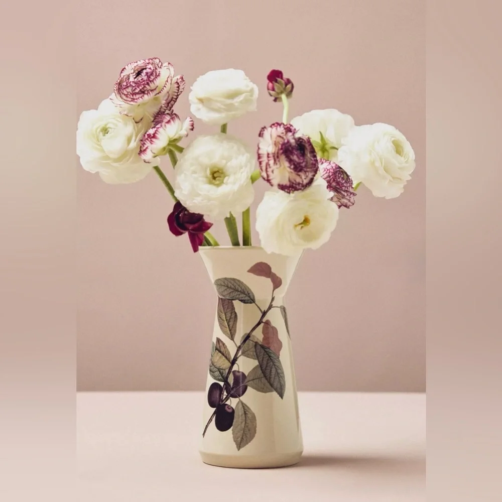 NEW Anthropologie Rousseau Harvest Stoneware Vase, Short - Picture 1 of 4